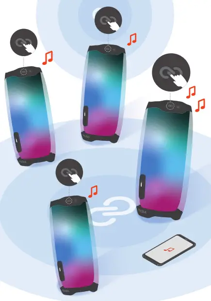 JBL Pulse4 Waterproof Portable Bluetooth Speaker- party 2