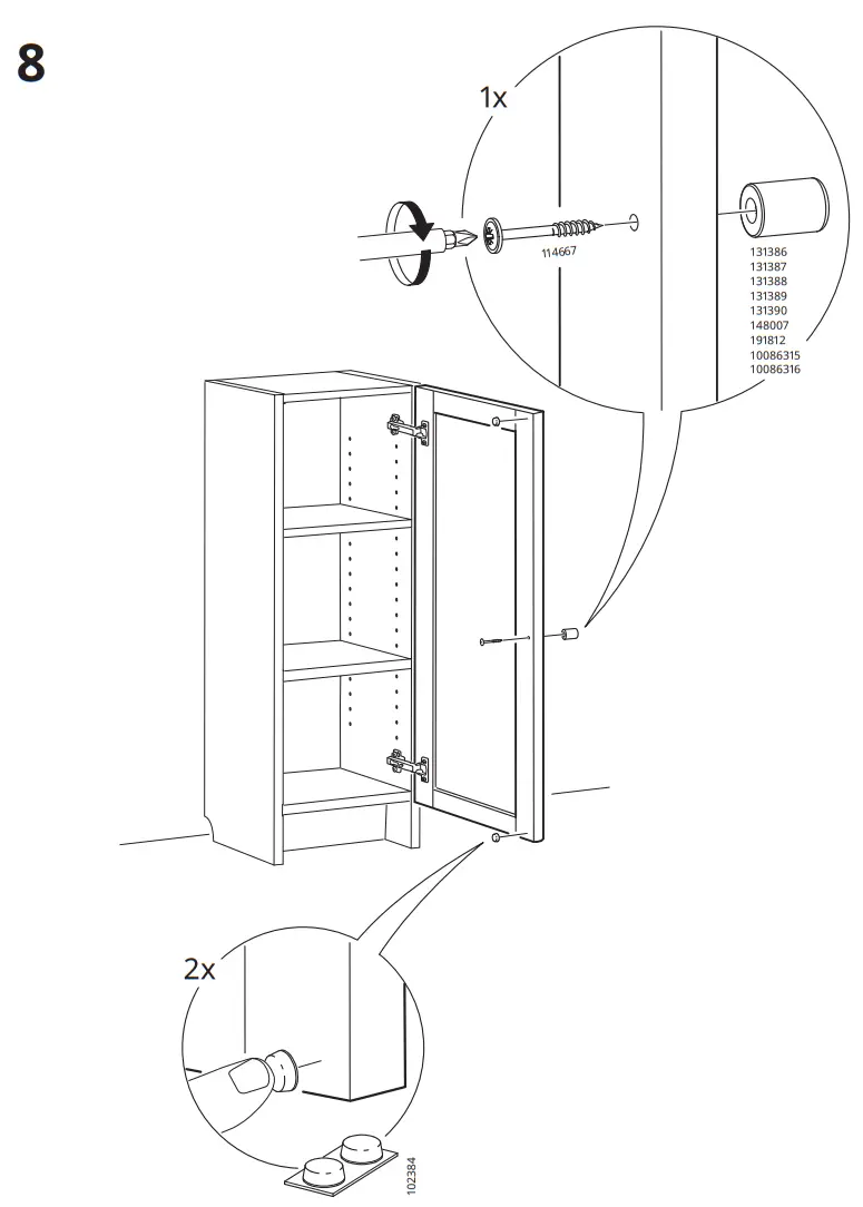 IKEA 602 756 85 OXBERG Door - fig 7