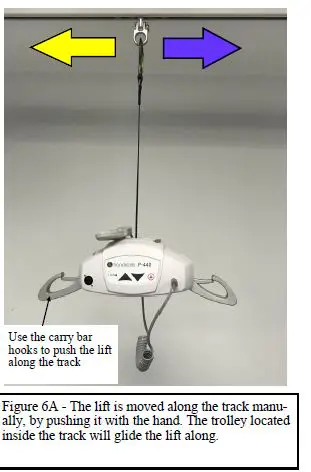 P440 Portable Ceiling Lift by Handicare FIG 12