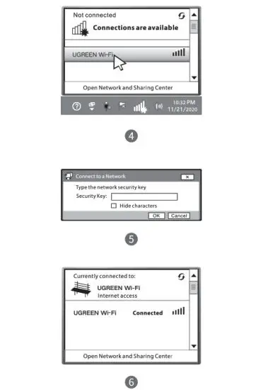 UGREEN CM448 Dual Band Wireless USB Adapter - figure 3