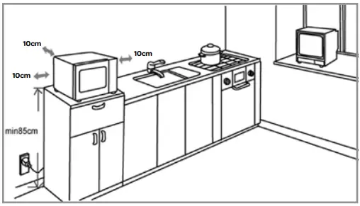INVENTUM OV307B Freestanding Oven - installing the oven