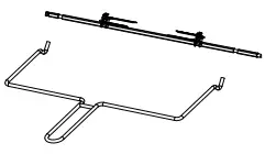 INVENTUM OV307B Freestanding Oven - rotisserie function