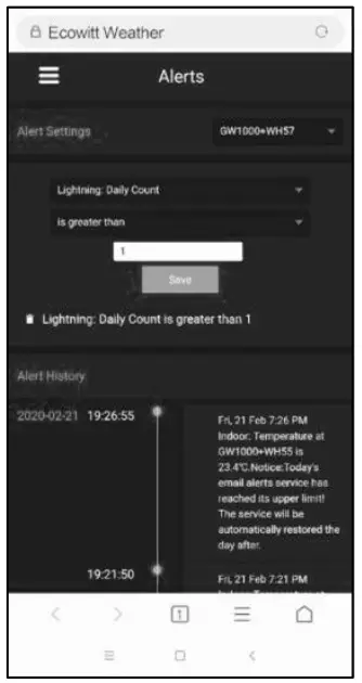 ECOWITT WH57 Lightning Detector Sensor - Wireless
