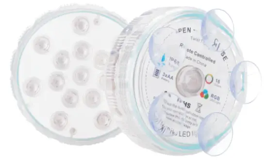 LOFTEK-Submersible-LED Light with Magnet Suction-Cup-RF-Remote