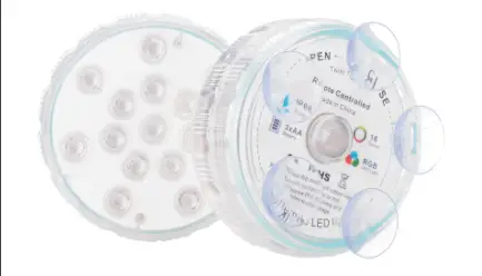 Loftek Submersible Led Light With Magnet Suction Cup Rf Remote User Manual