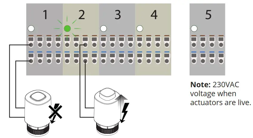 Continal 39005 Quantum Wiring Centre - Actuator connection