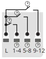 Continal 39005 Quantum Wiring Centre - Night set back 4