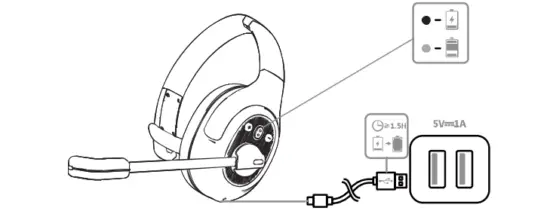 EKSAtelecom H1 Bluetooth Wireless Trucker Headset - fig13