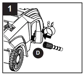 greenworks 150917 Electric Pressure Washer Replacement Gun and Hose Kit - ASSEMBLY INSTRUCTIONS 1