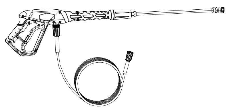 greenworks 150917 Electric Pressure Washer Replacement Gun and Hose Kit
