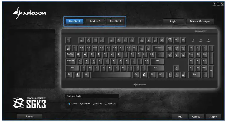 Sharkoon SKILLER SGK3 Mechanical Gaming Keyboard - Game Profiles