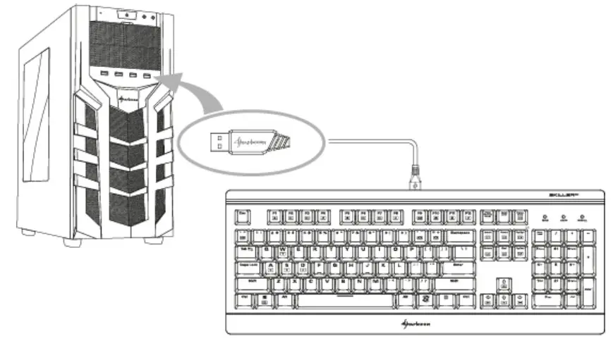 Sharkoon SKILLER SGK3 Mechanical Gaming Keyboard - Installation