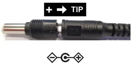 power supply polarisation