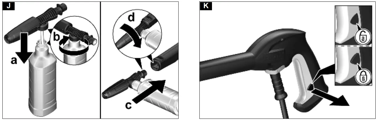 Operation with detergent