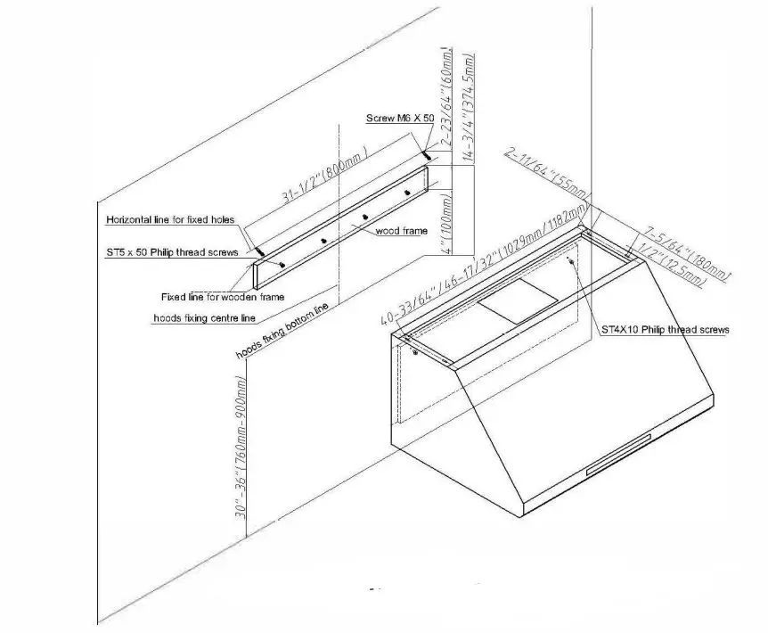 Bravo KITCHEN BV363H Professional Range Hood 10