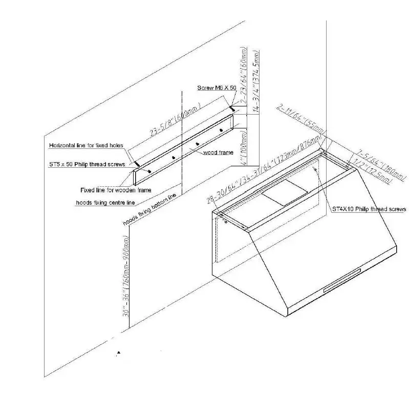 Bravo KITCHEN BV363H Professional Range Hood 11