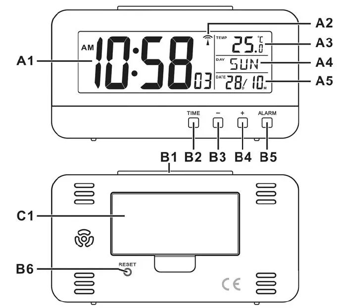 HYUNDAI-AC-9281-Digital-Alarm-Clock-FIG1