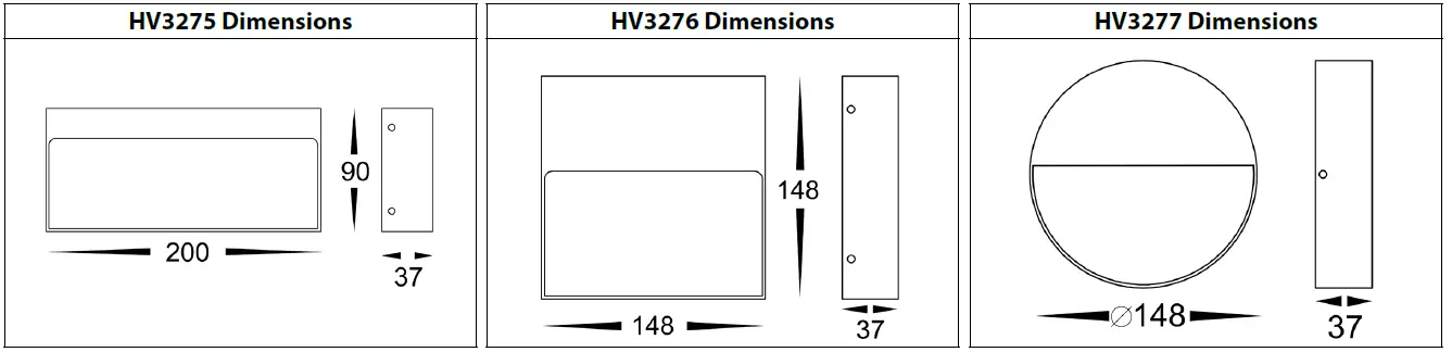 havit-HV3277T-BLK-Virsma-Black-Round-LED-Step-Lights-2
