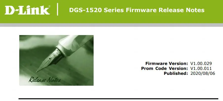 D-Link DSG-1520 Series Firmware Instructions