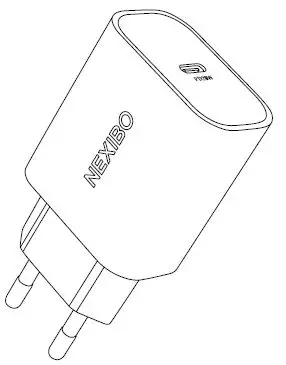 NEXIBO N-15 20W USB-C Fast Charger