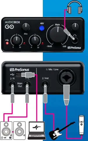 PreSonus AudioBox GO Ultra-Compact Mobile 2x2 USB Audio-fig5