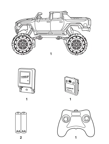 NEW BRIGHT 60877 RC Monster Car FIG 1