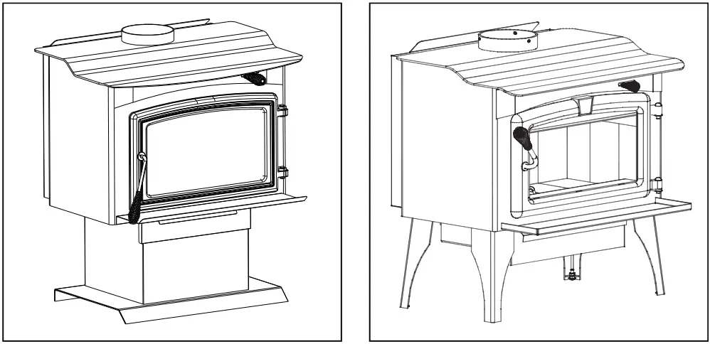 Pleasant Hearth PH2200WS High Efficiency Wood Stove