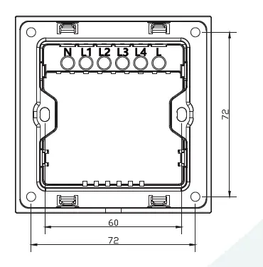 Shanghai Hansa Intelligent Technology HS-T9Z-AC ZigBee Eight key Switch Panel fig 3