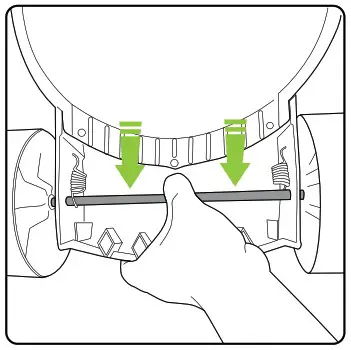 Gtech SLM50 Small Lawnmower - Adjusting the cutting height 1
