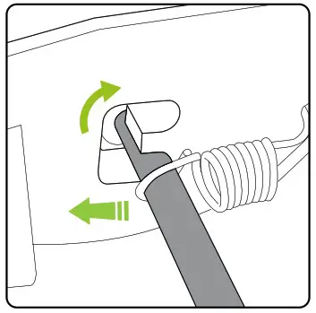 Gtech SLM50 Small Lawnmower - Adjusting the cutting height 2