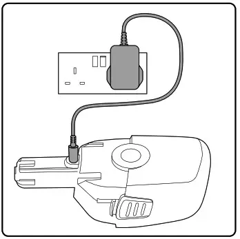Gtech SLM50 Small Lawnmower - Charging the battery 2