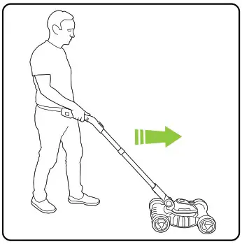 Gtech SLM50 Small Lawnmower - Operation 3