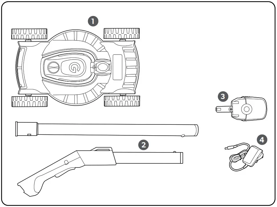 Gtech SLM50 Small Lawnmower - Whats in the box 1