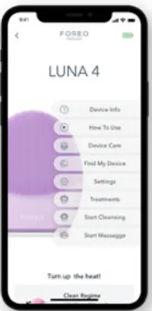FOREO LUNA 4 2 In 1 Smart Facial Cleansing And Firming Device - MOBILE APP