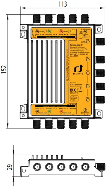 inverto Unicable II Multiswitch Cascadable Switch - Fig 1