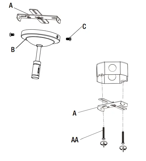 CRESSWELL 6 Light Integrated LED Flex Track - Fig 1