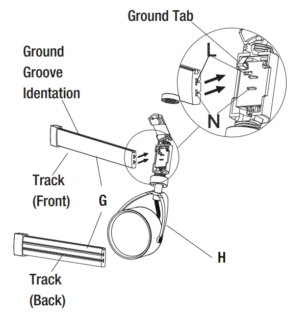 CRESSWELL 6 Light Integrated LED Flex Track - Fig 10