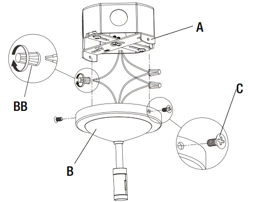 CRESSWELL 6 Light Integrated LED Flex Track - Fig 2