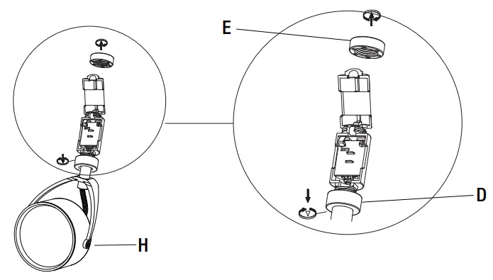 CRESSWELL 6 Light Integrated LED Flex Track - Fig 9