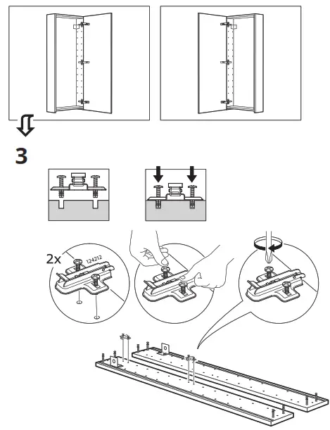 IKEA GODMORGON Wall cabinet with 1 door - high-gloss white 40x14x96 cm - 4