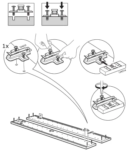 IKEA GODMORGON Wall cabinet with 1 door - high-gloss white 40x14x96 cm - 5