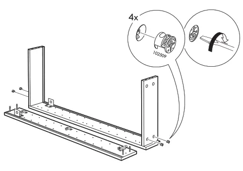 IKEA GODMORGON Wall cabinet with 1 door - high-gloss white 40x14x96 cm - 7