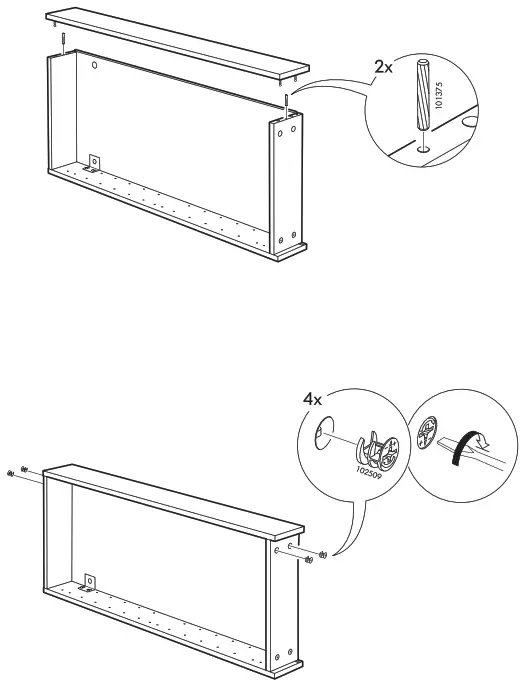IKEA GODMORGON Wall cabinet with 1 door - high-gloss white 40x14x96 cm - 9