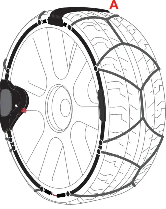 K NIG 2019800949 Reflex Edge Snow Chains 12