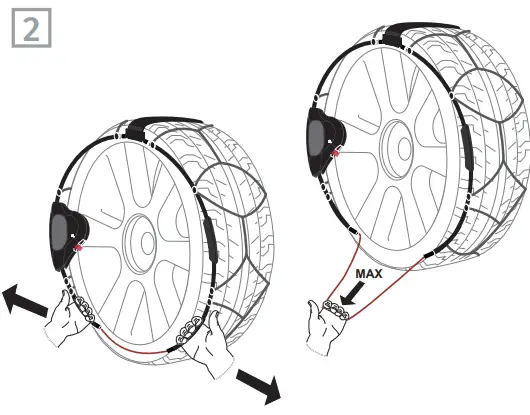 K NIG 2019800949 Reflex Edge Snow Chains 14