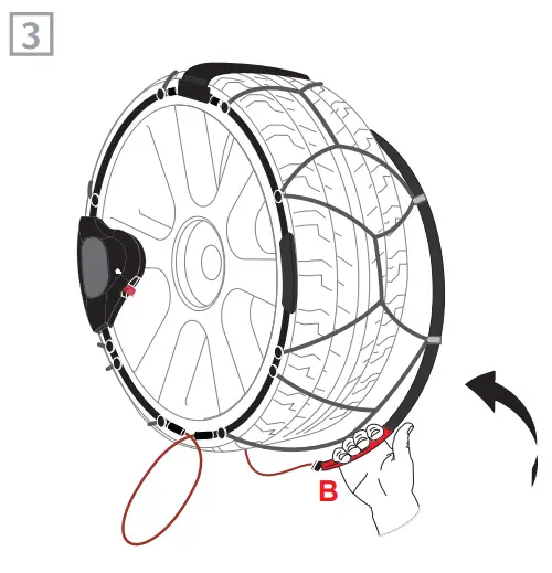 K NIG 2019800949 Reflex Edge Snow Chains 15