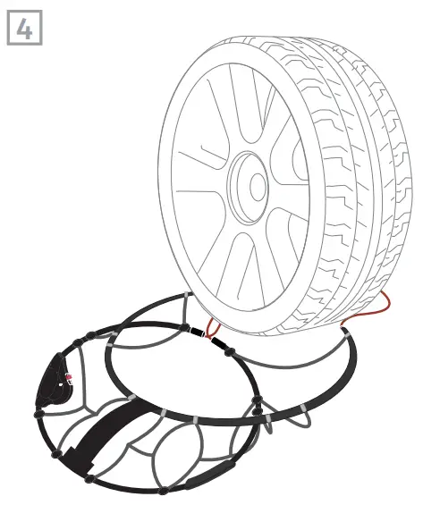 K NIG 2019800949 Reflex Edge Snow Chains 16