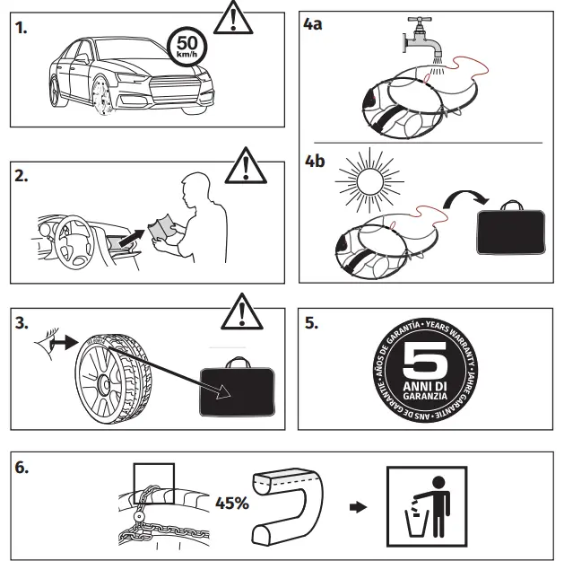 K NIG 2019800949 Reflex Edge Snow Chains 19