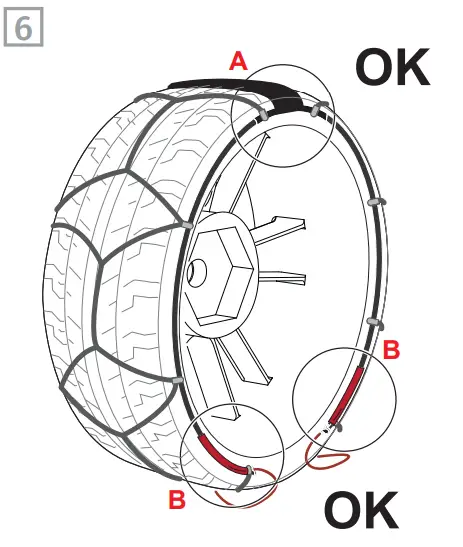 K NIG 2019800949 Reflex Edge Snow Chains 8