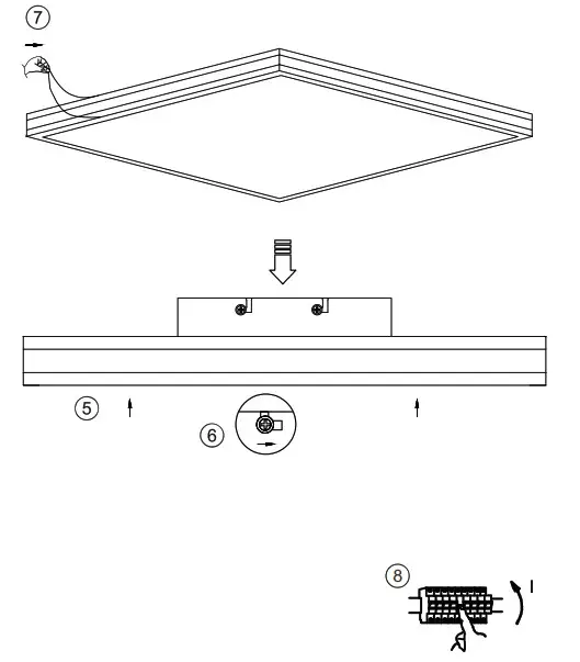 Leuchten Direkt 14110 18 LED Ceiling Light RGBW Mario - Product Overveiw 4